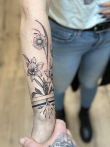 Bloemen tattoo